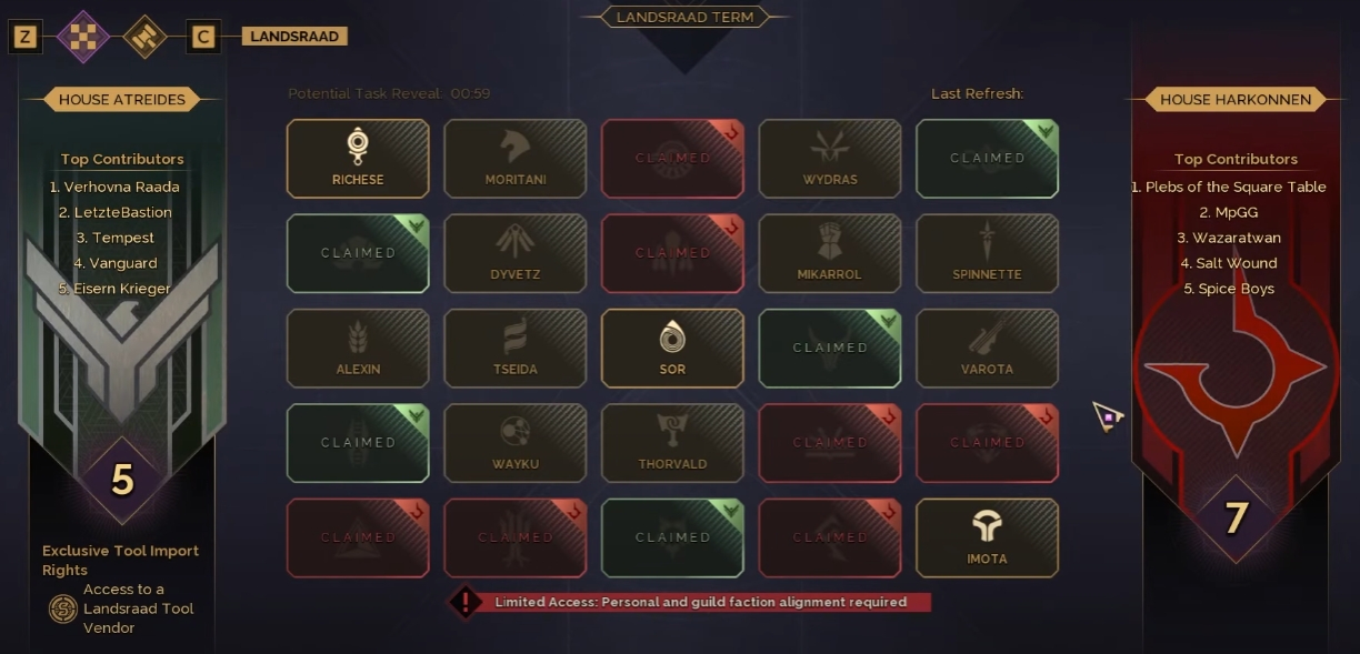 dune awakening landsraad term week 2